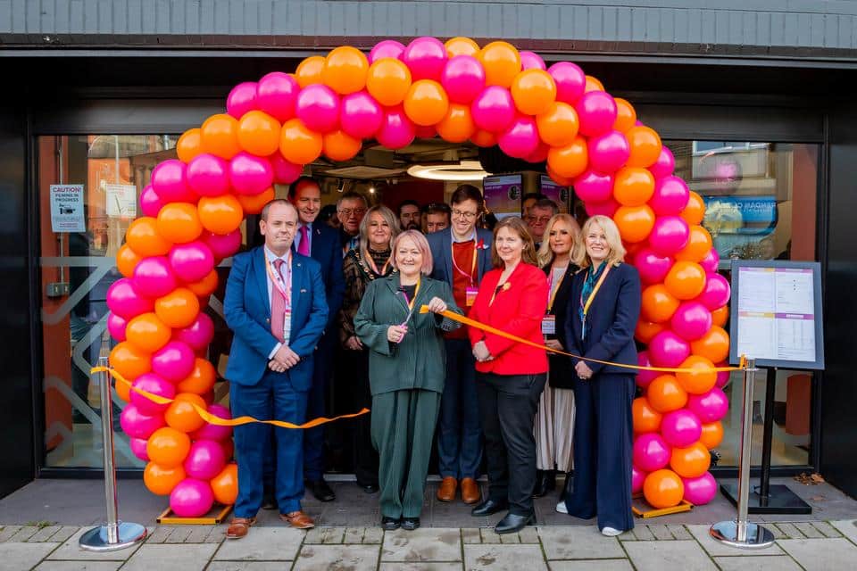 A greener future - Climate Minister Kerry McCarthy officially opening the Fusion Energy Cafe in Worksop